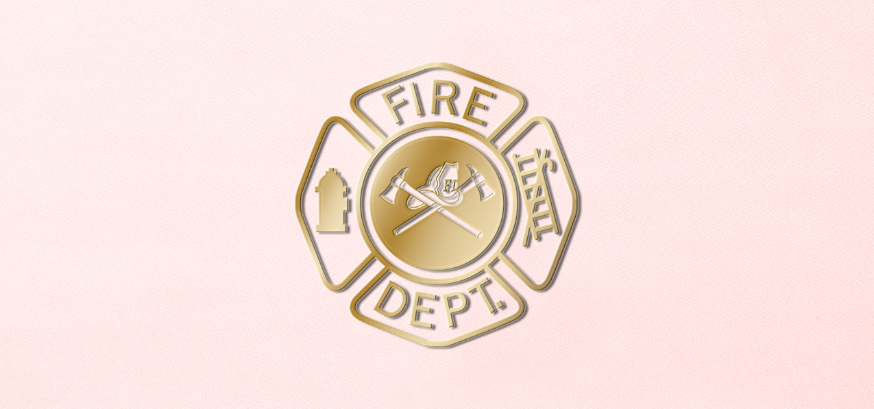 P 548 PK Fire Department Pink Faux